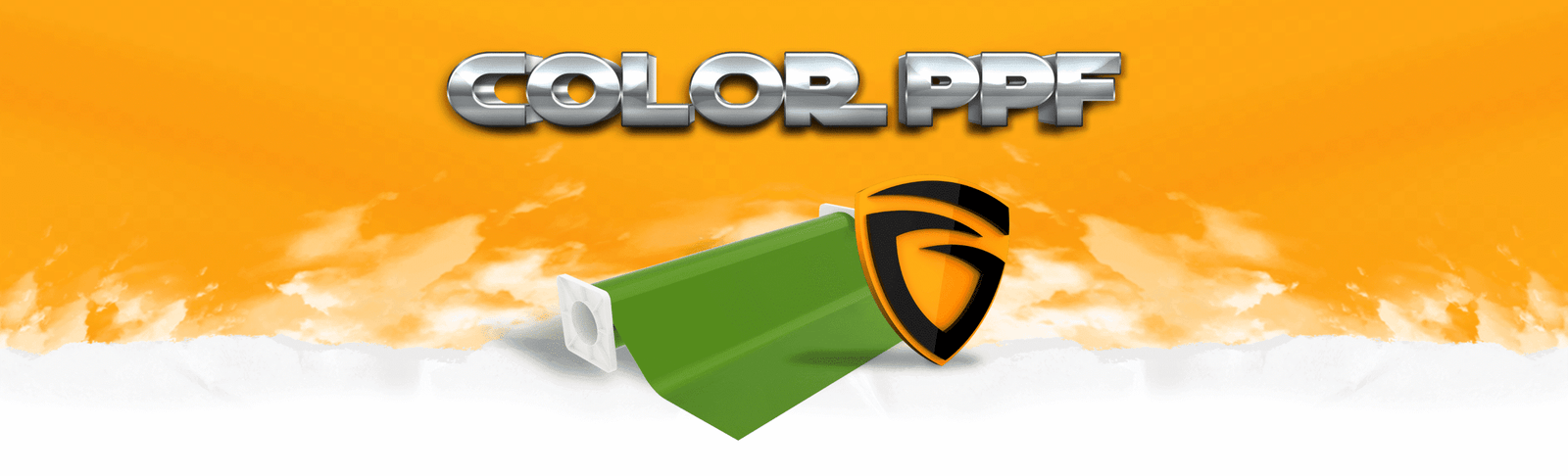 Color paint protection film on a vehicle