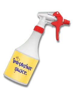 one bottle of inmportint sauce