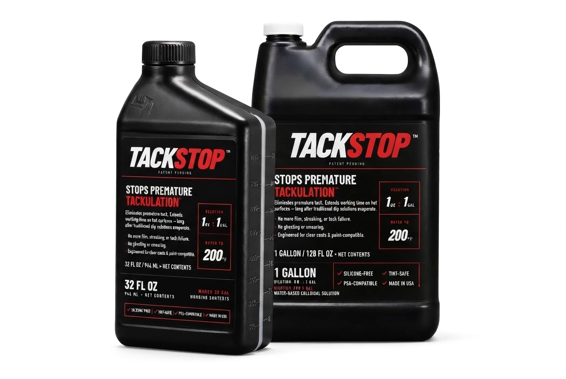 TackStop combo pack - tack control solution bottles for window film installers